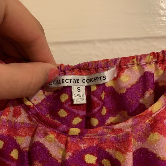 Collective concepts pink patterned maxi dress - Picture 2 of 5